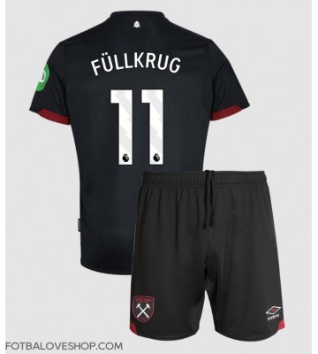 West Ham United Niclas Fullkrug #11 Dětské Venkovní Dres 2024-25 Krátký Rukáv (+ trenýrky)
